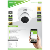 Kamera IP 2 MP, PoE, 1/2.9" SONY Starvis CMOS, HD Lens 2,8mm D20M230 PoE